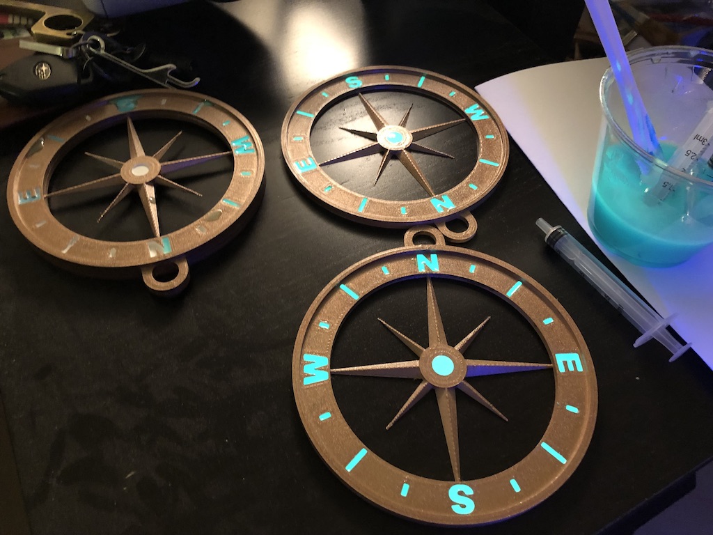 printed compasses